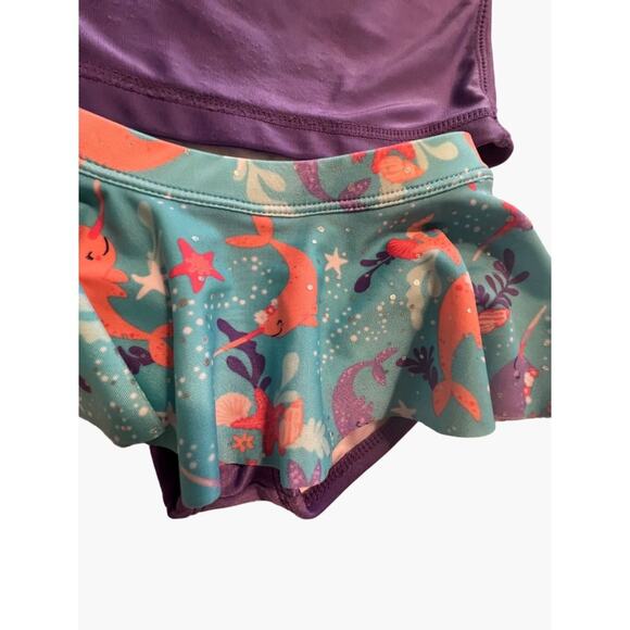 UV Skinz Toddler Girl Size 2 Rash Guard Swim Set with Hat Good used condition Pu - Picture 7 of 10